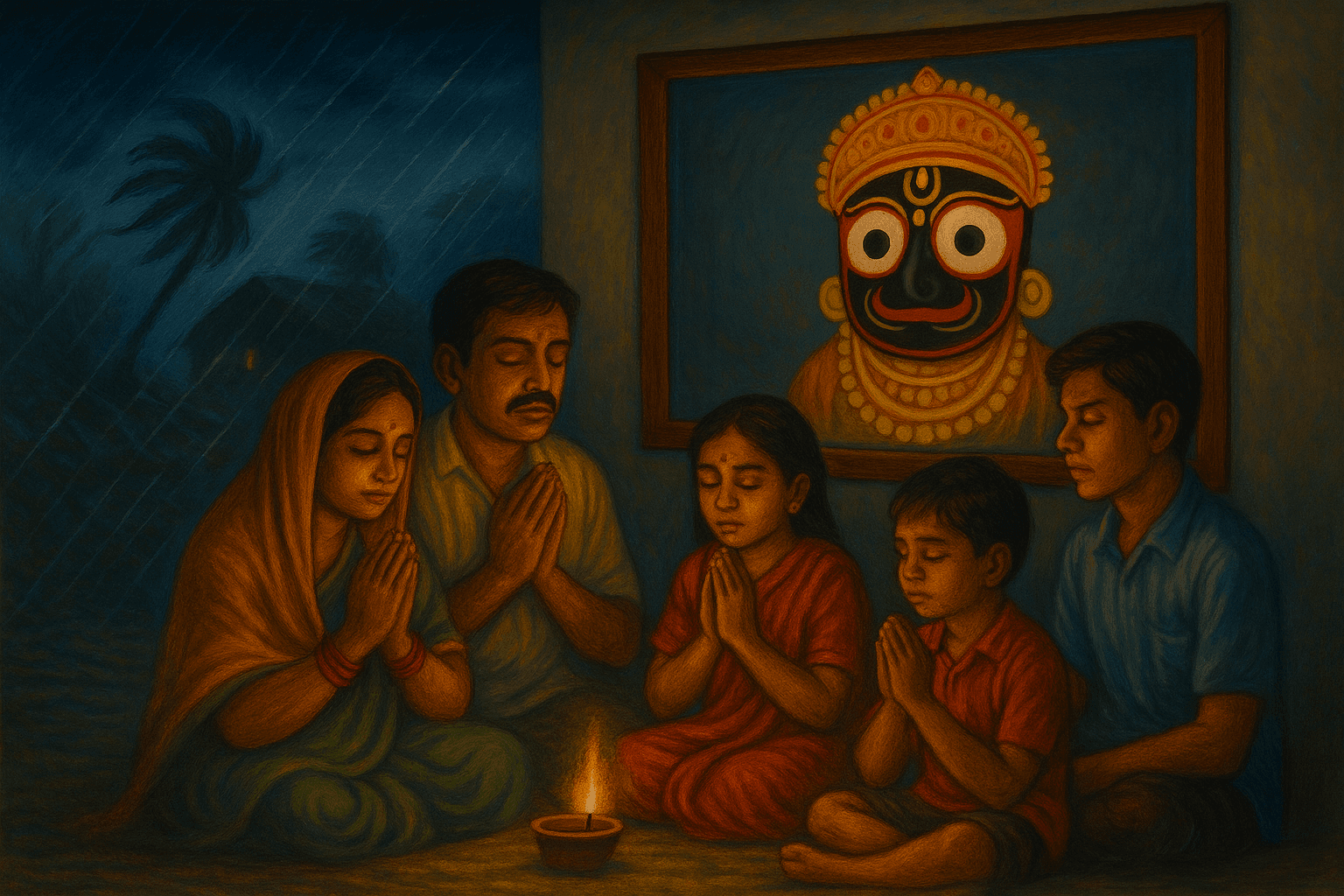 Lord Jagannath blessing Narada Muni